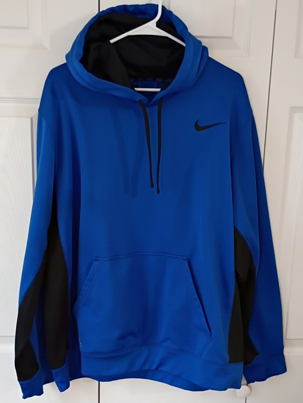 Nike Blue and Black Men's Performance Hoodie XL